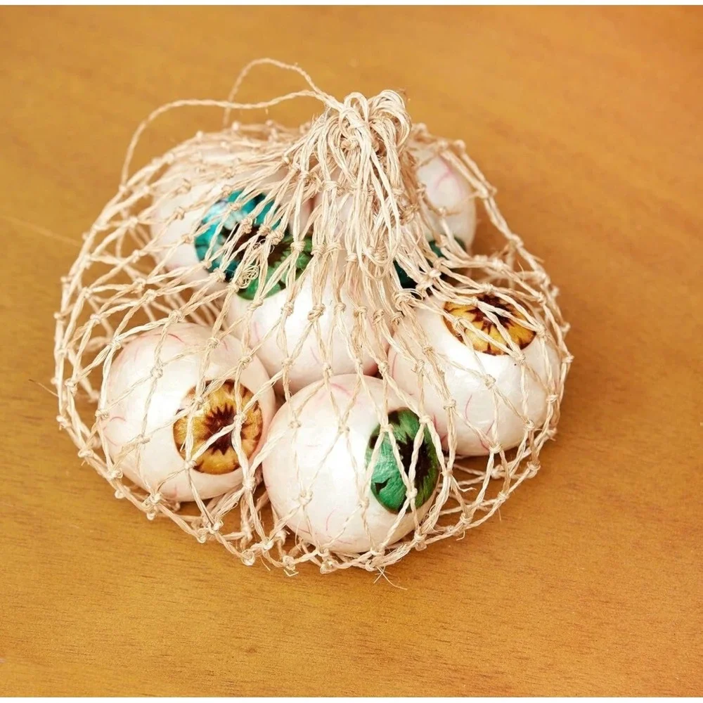 Decorative‎ Eye Balls Halloween Scary Creepy Gallerie II 6-Piece Green & Yellow